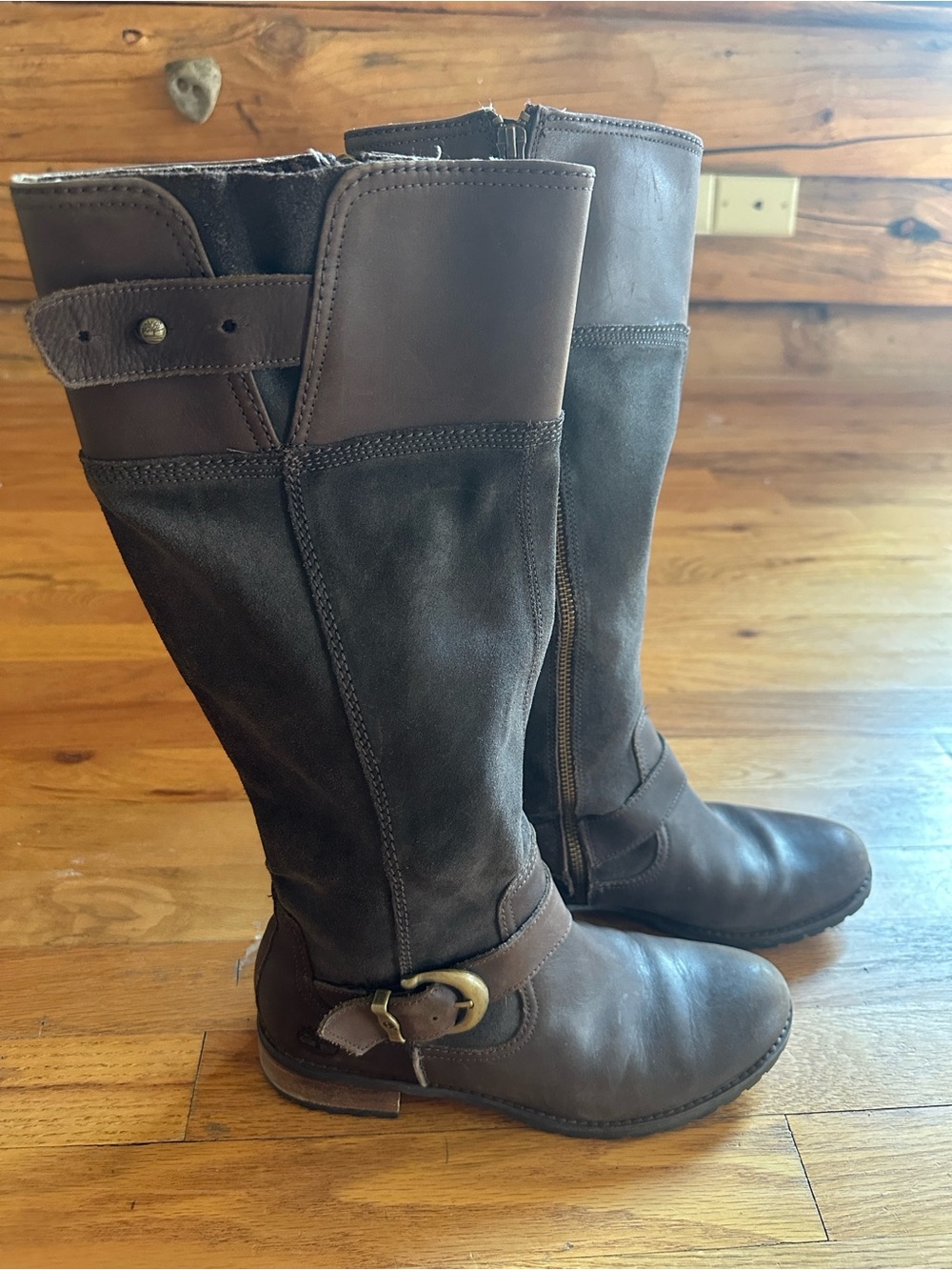 Earthkeepers Bethel Buckle Zip Boots Knee High Harness